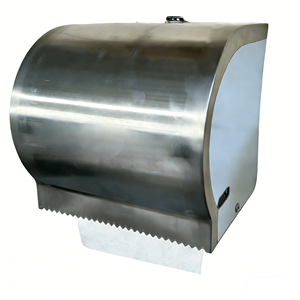 Dispenser Tisu <span class=keywords><strong>Toilet</strong></span> Stainless Steel Modern yang Tahan Lama dan Bergaya, Dipasang di Dinding untuk Wastafel, Permukaan Dipoles untuk Kamar Mandi - Product Image 2