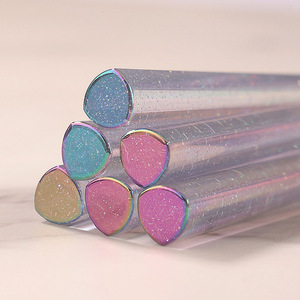 Ensemble de pinceaux à ongles multifonctionnels avec logo personnalisé, manche transparent, pour dégradé ombré, mélange, liner gel français et manucure - Product Image 2