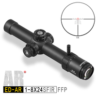 Nouveau télescope Discovery Side Focus ED AR 1-8x24 FFP HD Scope 34mm Tube Scope LPVO Scope