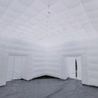 Nuova Tenda Gonfiabile LED 6x6x4m per Photo Booth, Matrimoni, Feste, Discoteche, in Tessuto Oxford