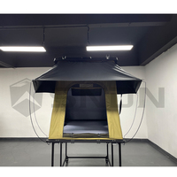 SNDN Hochwertiges Schlankes Dachzelt Leichtgewichtiges Outdoor-Camping 4x4 Offroad Auto-Dachzelt Hartschalen-Aluminiumzelt für Eine Person