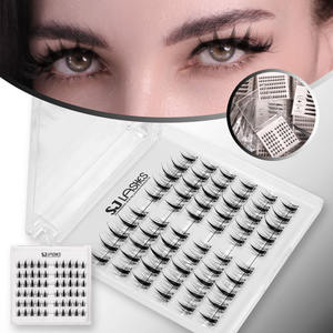 Kit d'extension de cils DIY, pose facile, grappes de cils incluses, outils inclus, faux cils segmentés en gros - Product Image 2