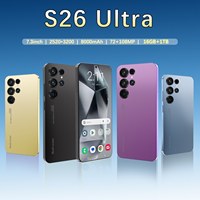 Smartphone S26 Ultra Terbuka 7.3 Inci HD OLED 120Hz 16GB+1TB Android 15 Kamera Belakang 108MP Face ID 5G Gaming Deca Spanyol Prancis