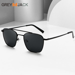 Nouvelles lunettes de soleil polarisées pour hommes, monture en métal noire, verres TAC UV400, type 3, protection solaire 100% UV - Product Image 2