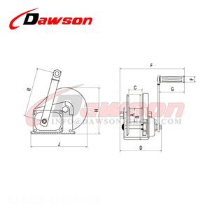 <span class=keywords><strong>DAWSON</strong></span> fornitore della cina camion DSHW-C argano a mano argano portatile per tirare - Product Image 1
