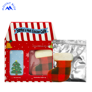 Kit de Café con Chocolate Caliente de Santa Claus Navideño en Oferta con Calcetín y Malvaviscos, Perfecto para Celebraciones Navideñas y Bebidas Cálidas - Product Image 3