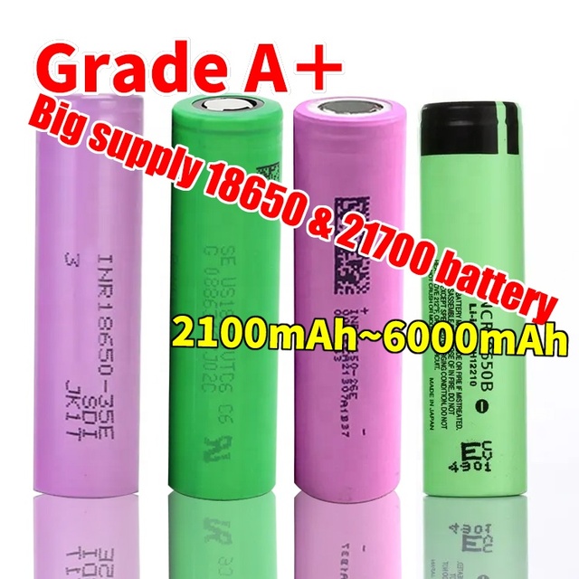 Brand New 3.7V 18650 21700 3C Discharge Lishen Dmegc 5000mAh 5800mAh 6000mAh 21700 Lithium Ion Battery Cells