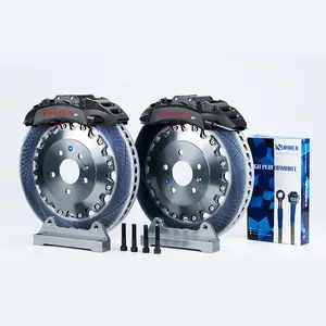 Hoch leistungs rennen 6 Kolben Auto Bremssysteme Auto Bremssättel Big Brake Kit für Audi TT MK2 S3 A4 S5 B8 A6 C7 C8 Q5 Q7