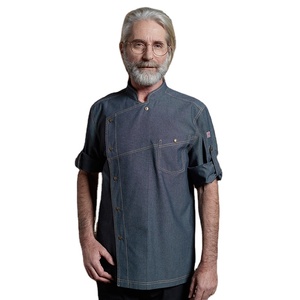 CHECKEDOUT Manteau <span class=keywords><strong>de</strong></span> chef à la mode Hotsale et vestes <span class=keywords><strong>de</strong></span> chef <span class=keywords><strong>de</strong></span> <span class=keywords><strong>cuisine</strong></span> unisexes à manches réglables pour hôtel et restaurants - Product Image 1