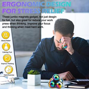 ลูกบอลแม่เหล็กแม่เหล็กถาวรทรงกลมหายากสีสันสดใส - Product Image 6