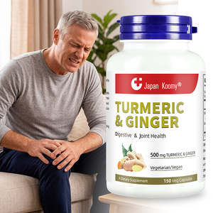 Suplemento Herbal de Cúrcuma y Curcumina Shecome, Fabricante de Suplementos, Absorción Mejorada, 150 Cápsulas de Cúrcuma y Curcumina para Adultos - Product Image 1