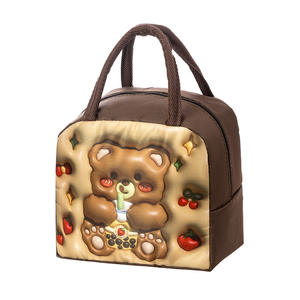 New Portable Cartoon Lunch Bag Internal Aluminum Foil Thickened Insulated Lunch Box Bag <strong>Children</strong> Cute With Lunch Box Bag - Product Image 6