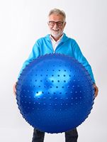 Ballon de yoga sensoriel gonflable antidérapant en PVC écologique pour enfants, idéal pour l'entraînement à l'équilibre (vente en gros)
