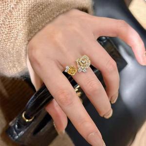 Set cincin pernikahan pengantin Moissanite potongan bantal cincin janji pertunangan Mossanite berlian klasik perak murni 925 - Product Image 4