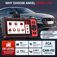 Escáner de Diagnóstico Automotriz Profesional con Cobertura de Sistema Completo, Más de 15 Funciones Especiales y Actualizaciones Gratuitas de por Vida - DS410