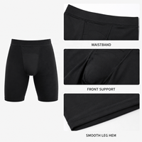 Shorts de sport pour hommes en nylon thermique respirant, antibactérien, à séchage rapide, pour fitness, entraînement et course à pied, avec doublure intérieure.
