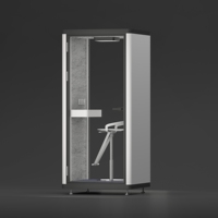 Moderne pour l'acoustique Microphone de masque de jeu insonorisé Matériaux de construction innovants Pods de bureau Hush Office Pods