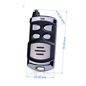 Nhà sản xuất không dây CE kim loại 433Mhz <span class=keywords><strong>Transmitter</strong></span> học tập mã EV1527 4/5 nút phổ cửa nhà để xe <span class=keywords><strong>RF</strong></span> điều khiển từ xa yet192 - Product Image 4