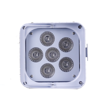 Projecteur LED 6x18W RGBWA+UV 6-en-1 alimenté par batterie avec contrôle DMX512 IP33 CRI élevé 90