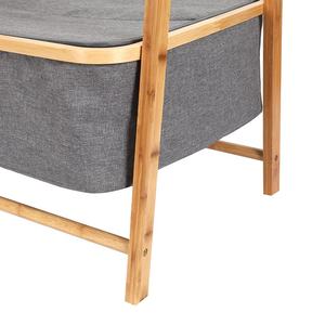 Estante de madera de bambú con estantes para ropa, estante colgante para niños, niños y adultos, abrigo de zapatos de tela - Product Image 5