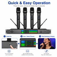 Système de microphone sans fil UHF à 4 canaux X4S-1 True Diversity pour les conférences, les salles de réunion, les spectacles sur scène
