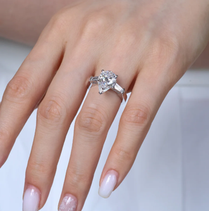 Anillo de Oro de 14K Personalizado de Fábrica con Corte de Pera y Diamantes Cultivados en Laboratorio, Certificado por IGI, Anillo de Eternidad con Diamantes Completos para Mujer, Regalo de Aniversario de Bodas - Product Image 2