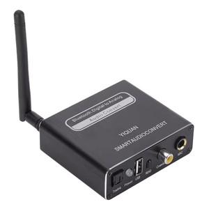 Convertitore Audio <span class=keywords><strong>Bluetooth</strong></span> 5.0 da Ingresso Ottico/Coassiale a Uscita <span class=keywords><strong>RCA</strong></span>/AUX, Convertitore Wireless da Analogico a Digitale con Telecomando - Product Image 6