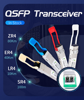 Pabrik Cina SFP SFP+ QSFP QSFP28 1G 10G 25G 40G 100G LC Fiber Optical Transceiver Modul Bidi 100m 10km 20km 40km 80km 100km