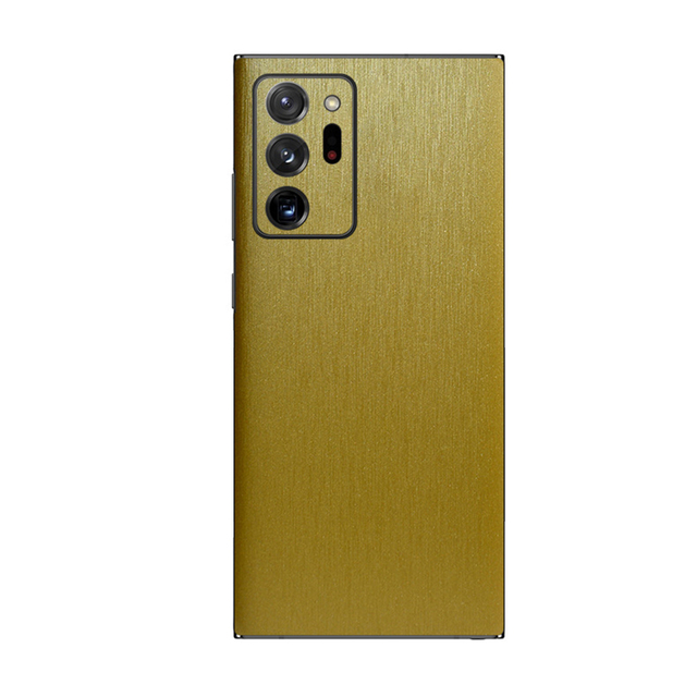 Metal Brushed Matte Film Full Wrap Skin Back Cover for Galaxy S20U E Note 10 Plus Lite Note 20 7 FE Sticker Mobile Phone
