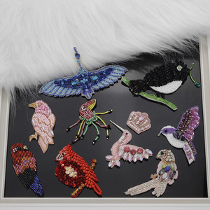 Appliques en chenille brodées 3D, paillettes dorées, dentelle, applique à coudre, style floral, embellissements pour vêtements, artisanat, chemises - Product Image 1