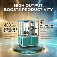 Machine d'assemblage de joints toriques XUNNUO 3 à grande vitesse pour l'industrie, équipement d'usine avec PLC 220V, garantie 1 an, neuve pour les équipements sanitaires