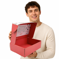 Caja de Correo Personalizada con Impresión de Logotipo, Embalaje Reciclable Corrugado, Cajas de Cartón para Envío de Alimentos para Mascotas