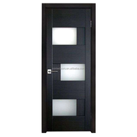 Intérieur Extérieur Moderne Intérieur Décoré Art Portes invisibles en bois avec panneaux de bois verticaux avec serrure intelligente
