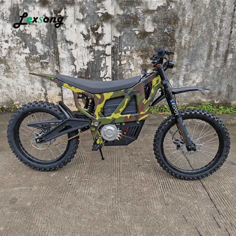 2023 Mens E Powered Moto Cross Long Range Off Road Trials Motocross Electric Dirt Bike for Adults