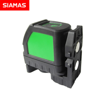 Outil de marquage laser à nivellement automatique à 2 lignes de niveau laser vert SIAMAS 1V1H avec support mural magnétique