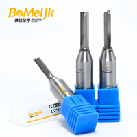 BoMeiJK Fraise droite en carbure pour le travail du bois, queue de 1/2 pouce, TCT, 2 dents, angle de hélice 45°, OEM/ODM, HRC 65, coupe nette