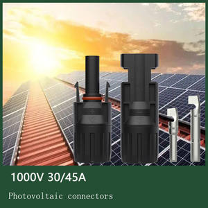 Солнечный разъем DC1000V IP67 Водонепроницаемый фотоэлектрический разъем мужской и женский Быстрый соединительный материал PPO - Product Image 2