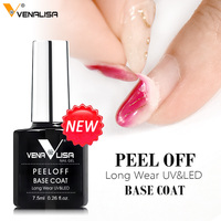 VENALISA Nail Art longue durée trempé Nowipe couche de finition Gel facile à décoller base d'eau vernis émail Gels de base