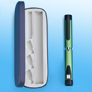 Stylo injecteur métallique réutilisable V3 60 UI avec cartouche de 3 ml, gravure laser colorée écologique, dosement par unité (1 unité) - Product Image 2