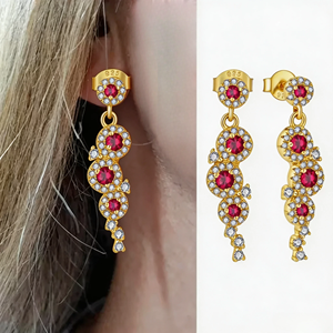 QX Gioielli Donna Lusso <strong>Argento</strong> 925 Dorato Vendita All'ingrosso Personalizzabile Coords Set for Women - Product Image 3