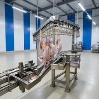 Machine d'extraction automatique stable pour volailles, cadre en acier inoxydable 304, 4500 BPH, dispositif de ligne de traitement et d'abattage de poulets de chair
