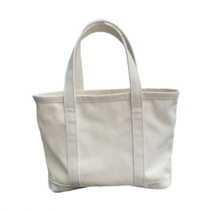 Embroidery Cotton Canvas Reusable Customized Letter Logo Two-Tone Accent Sporty Gusseted Tote <b>Bag</b> With Pocket - Product Image 1