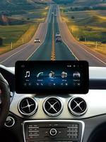 Système Linux 10,25/12,3 pouces pour voiture Mercedes-Benz Classe GLA X156 / C117, lecteur vidéo de navigation CarPlay, Android Auto