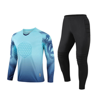 Uniforme de football de gardien de but absorbant la sueur de haute qualité Combinaison à manches longues