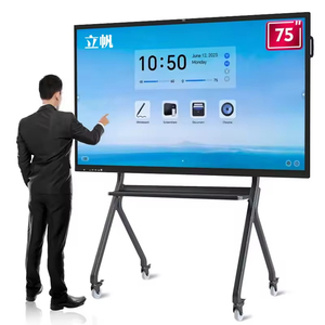 Tableau blanc interactif numérique intelligent pour vidéoconférence, écran tactile infrarouge de 65, 75, 86 pouces pour salle de classe - Product Image 1
