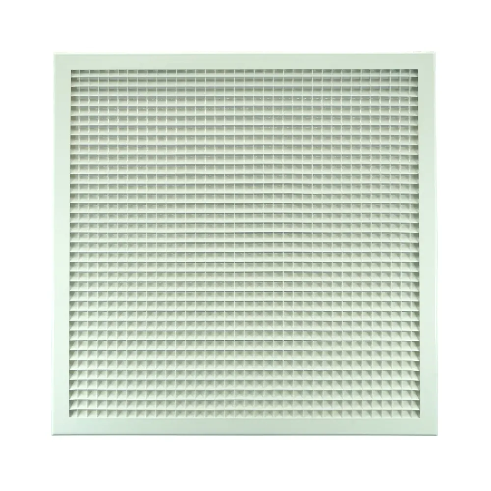 Hot Selling Aluminum Eggcrate Air Grilles Sheet mit 45 grad Blades für Return Air Application