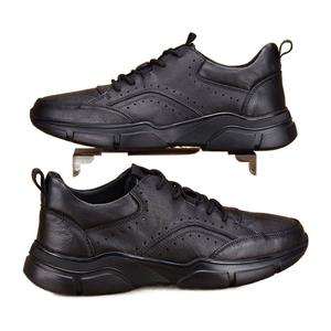 รองเท้ากีฬาอินเทรนด์ลำลองผู้ชายหนังวัวชั้นบนสุดทนทานและกันลื่นเหมาะสำหรับการวิ่ง - Product Image 4