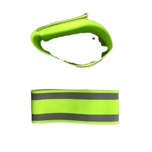 elastic adjustable cheap custom reflective security armband for pedestrian