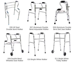 Medical Mobility Folding Walking Aids Adult Walker Walking Aids Walker For Disabled