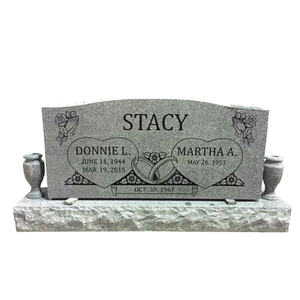 <span class=keywords><strong>Pierre</strong></span> <span class=keywords><strong>tombale</strong></span> avec vases, gravée au laser, <span class=keywords><strong>pierre</strong></span> <span class=keywords><strong>tombale</strong></span> <span class=keywords><strong>grise</strong></span> américaine - Product Image 4